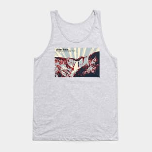 Retro Lower Falls in Yellowstone National Park in red and gray Tank Top